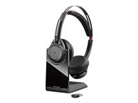 Poly Voyager Focus B825-M Headset - Stereo - Wireless - Bluetooth - 98 ft - On-ear -