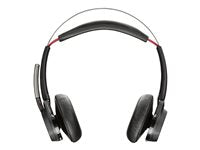 Poly Voyager Focus B825-M Headset - Stereo - Wireless - Bluetooth - 98 ft - On-ear -