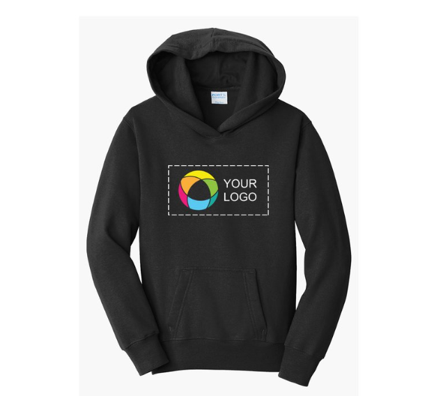 Port & Company® Youth Fan Favorite Fleece Pullover Hooded Sweatshirt – Cozy Warmth, Perfect for Every Fan