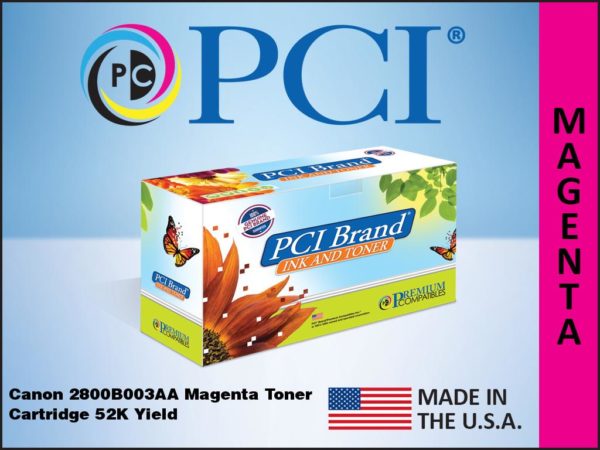 Premium Compatibles 2800B003AA-PCI Laser Toner Cartridge - Alternative for Canon GPR-33, 2800B003, GPR33, 2800B003AA - Magenta - 1 / Pack