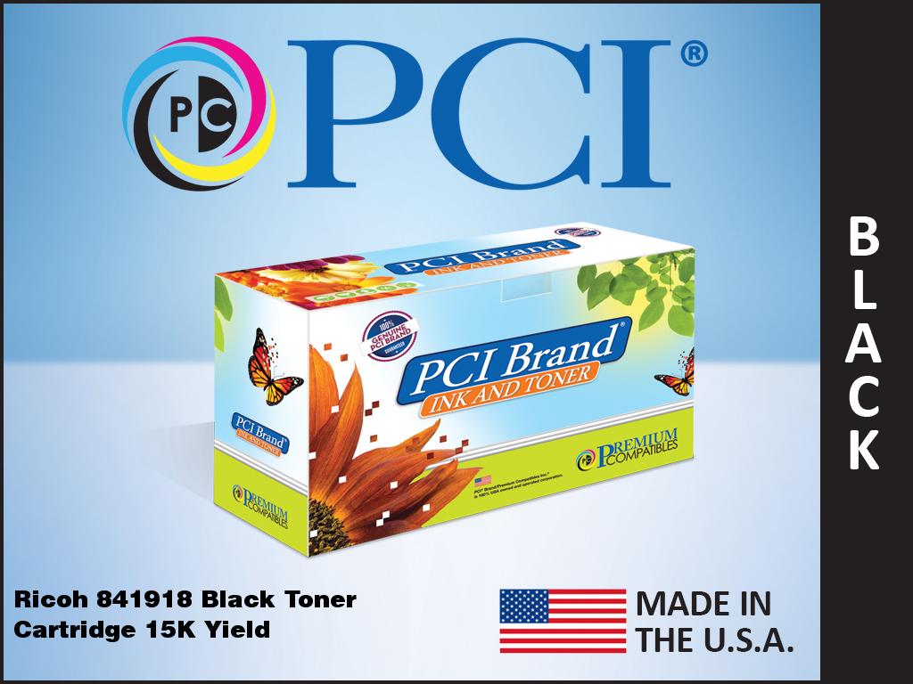 Premium Compatibles 841918-PCI Laser Toner Cartridge - Alternative for Ricoh 841, 925, 841, 918 - Black - 1 / Pack