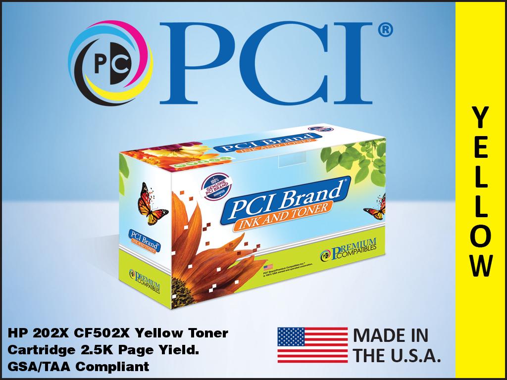 Premium Compatibles CF502X-PCI Remanufactured High Yield Laser Toner Cartridge - Alternative for HP CF502X, 202X - Cyan - 1 / Pack