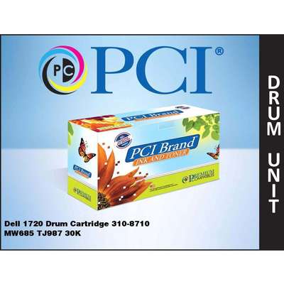 Premium Compatibles Dell 1720 Imaging Drum 310-8710 MW685 TJ987 30K Yield Made in the USA 310-8710PCI