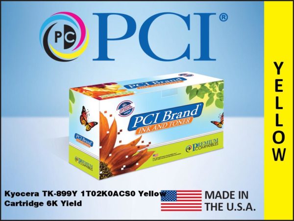 Premium Compatibles High Yield Laser Toner Cartridge - Alternative for Kyocera TK-899Y - Yellow - 1 / Each TK899Y-PCI