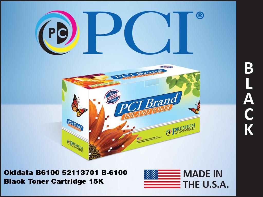 Premium Compatibles Laser Toner Cartridge - Alternative for Okidata 52113701 - Black - 1 / Each 52113701-PCI