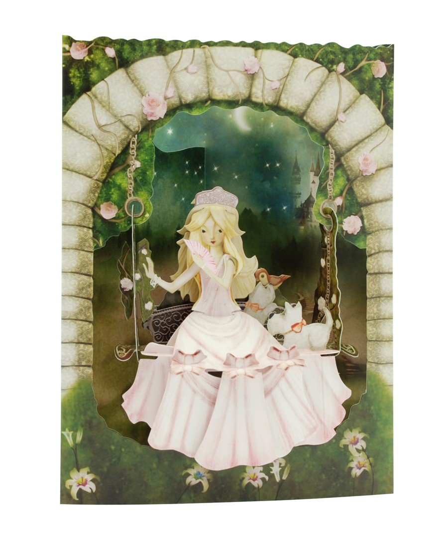 Princess on a Swing - Swing Card