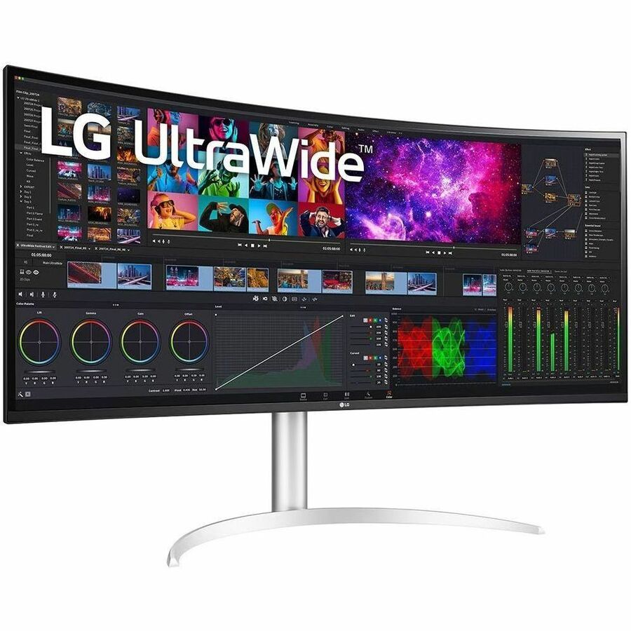 Professional 5K2K Monitor 39.7 inch - LG Curved UltraWide Nano IPS Thunderbolt 4 HDR10 | TecISoft 40BP95C-W