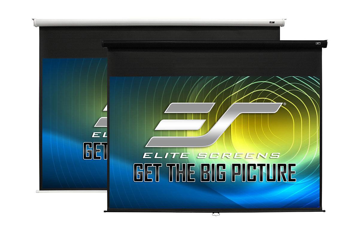 Projection Screen Manual Pull-Down 128 Inch Wall Ceiling Mountable | Elite Screens M128UWX