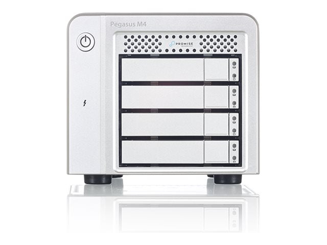 Promise Pegasus M4 - Hard drive array - 32 TB - 4 bays (SATA-600) - SSD 8 TB x 4 - Thunderbolt, USB-C 3.1 Gen 2 (external) PGM4XXXTB3T32U
