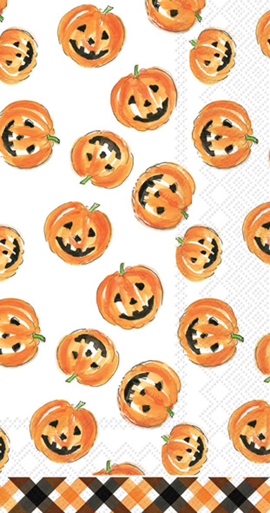 Pumpkin Faces - Guest Towel