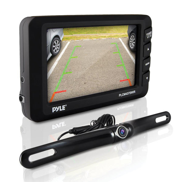 Pyle PLCM4375WIR 4.3" LCD Monitor & Wireless Backup Camera with Parking/Reverse