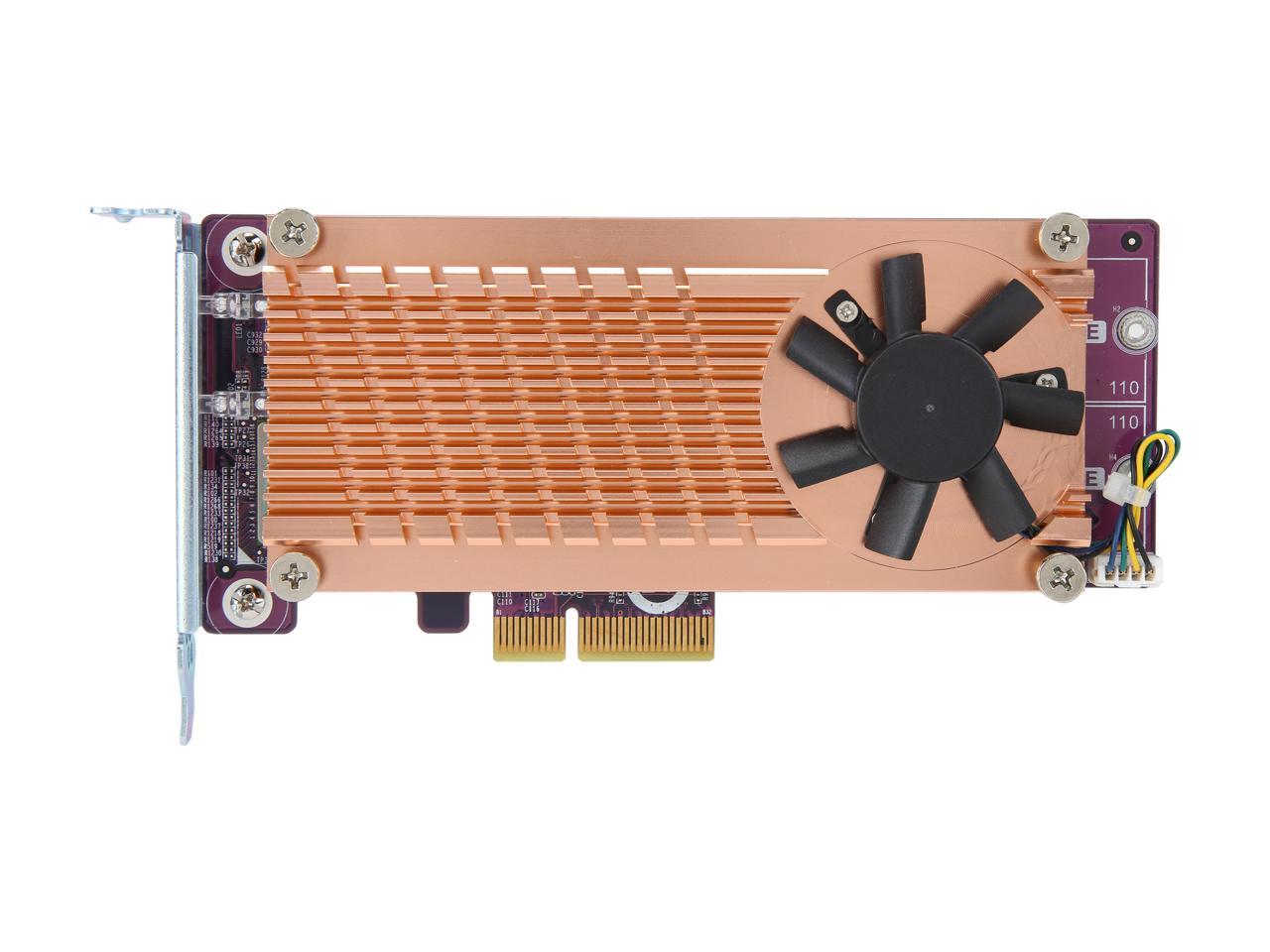 Qnap Qm2-2P-344A Dual M.2 Pcie Ssd Expansion Card