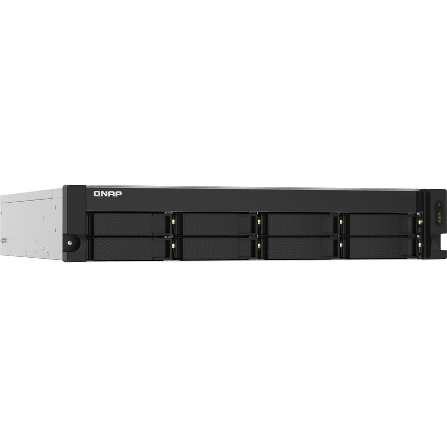 Qnap Ts-832Pxu Nas Rack (2U) Ethernet Lan Aluminium, Black Al324