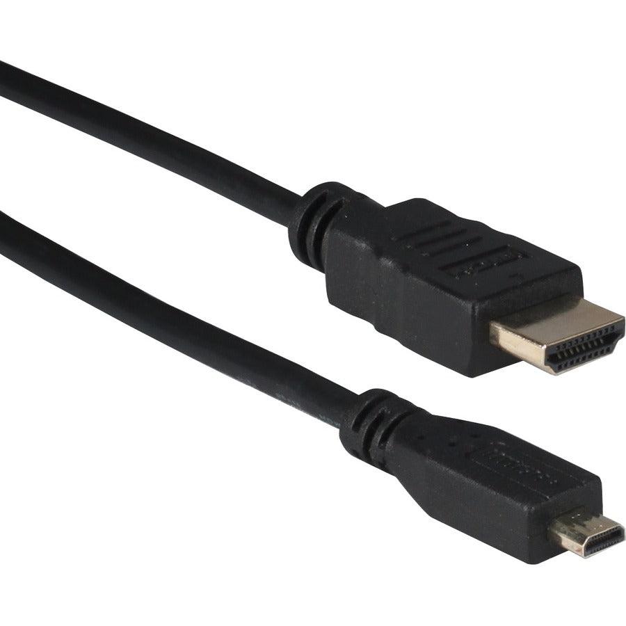 Qvs High Speed Hdmi To Micro-Hdmi With Ethernet 1080P Hd Cable Hdad-2M