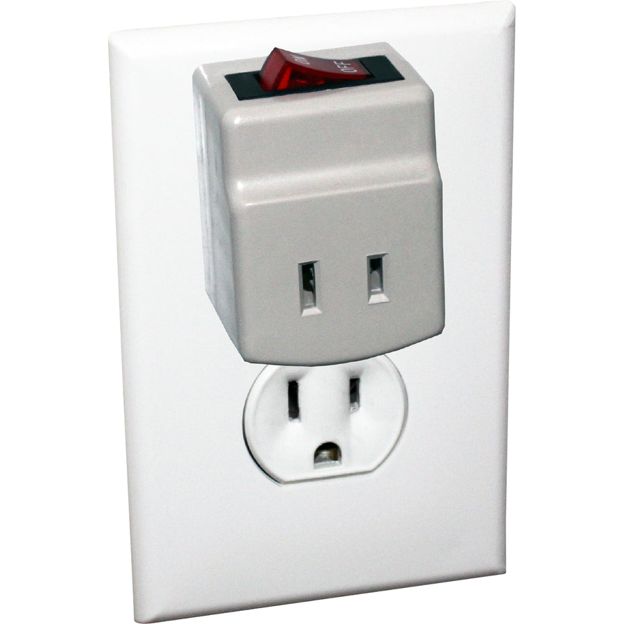 Qvs Single-Port Power Adaptor With Lighted On/Off Switch