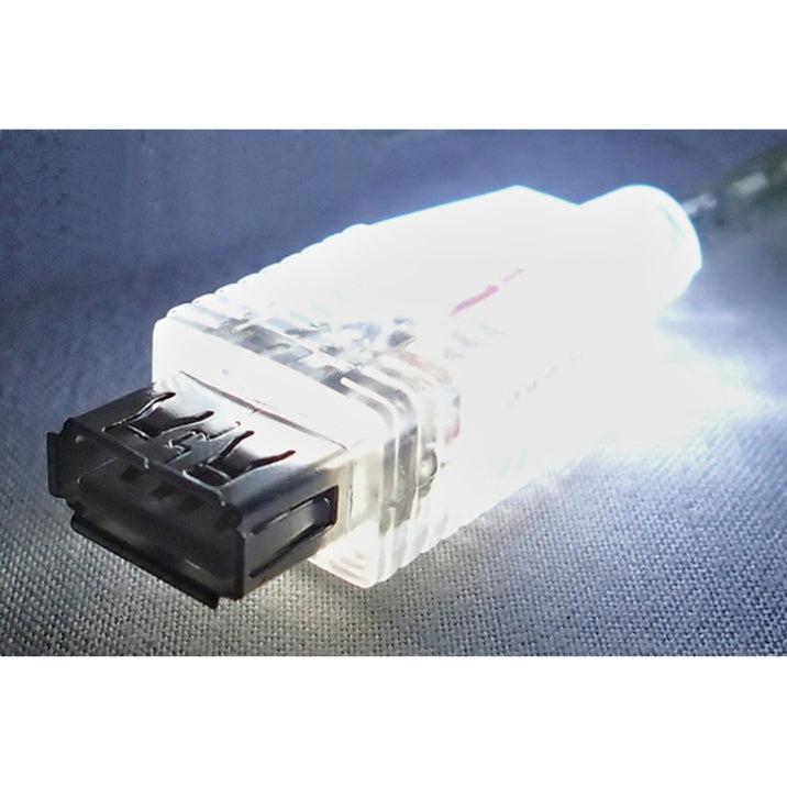 Qvs Usb Power Charger & Sync Lighted Extension Cable For Smartphone & Tablet CC2210C-06WHL