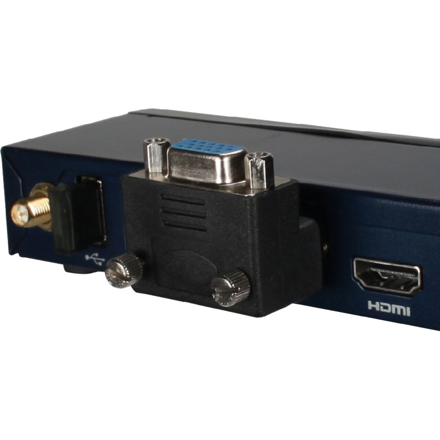 Qvs Vga Hd15 Up-Angle Male To Female Video Adaptor