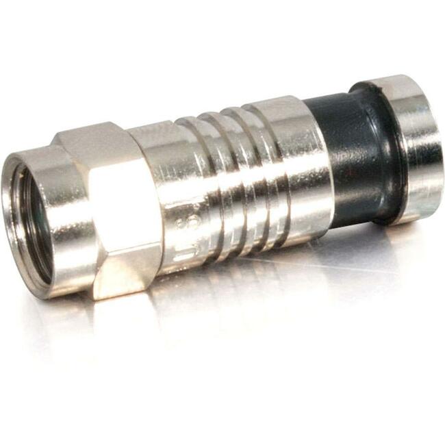 RG59 Compression F-Type Connectors TAA Compliant 10-Pack - C2G 41128 | Tecisoft