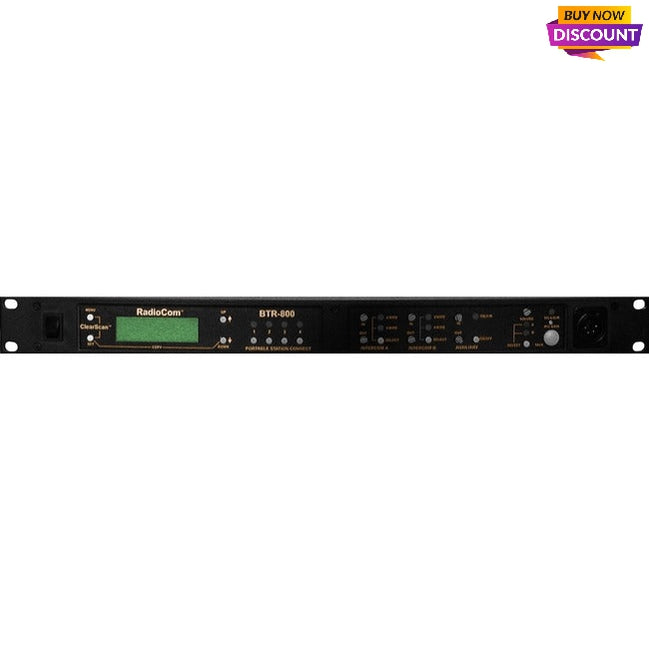 RTS Two-Channel UHF Synthesized Wireless Intercom Base Station BTR-800-FDR5