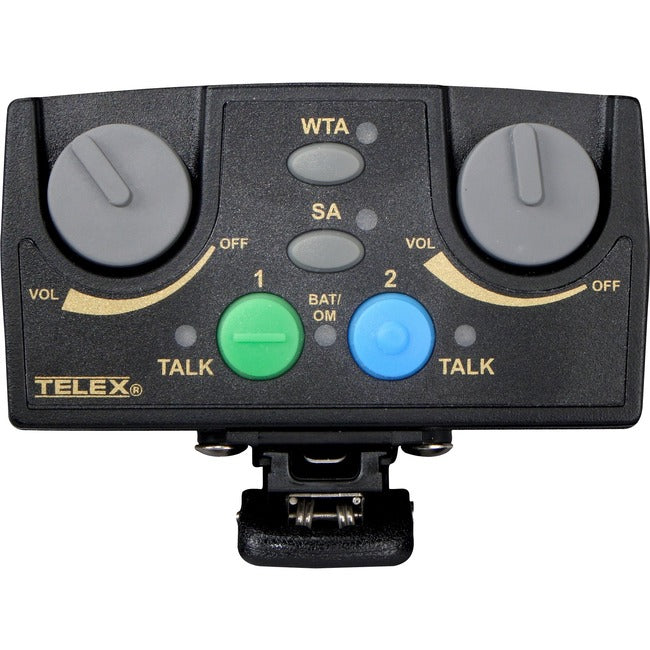 RTS UHF Narrow Band Binaural Synthesized Wireless Intercom Portable 2CH Beltpack TR-82N-HER5