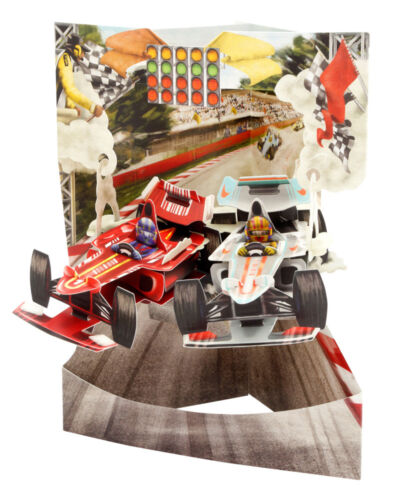 Racing Cars - Swing Card