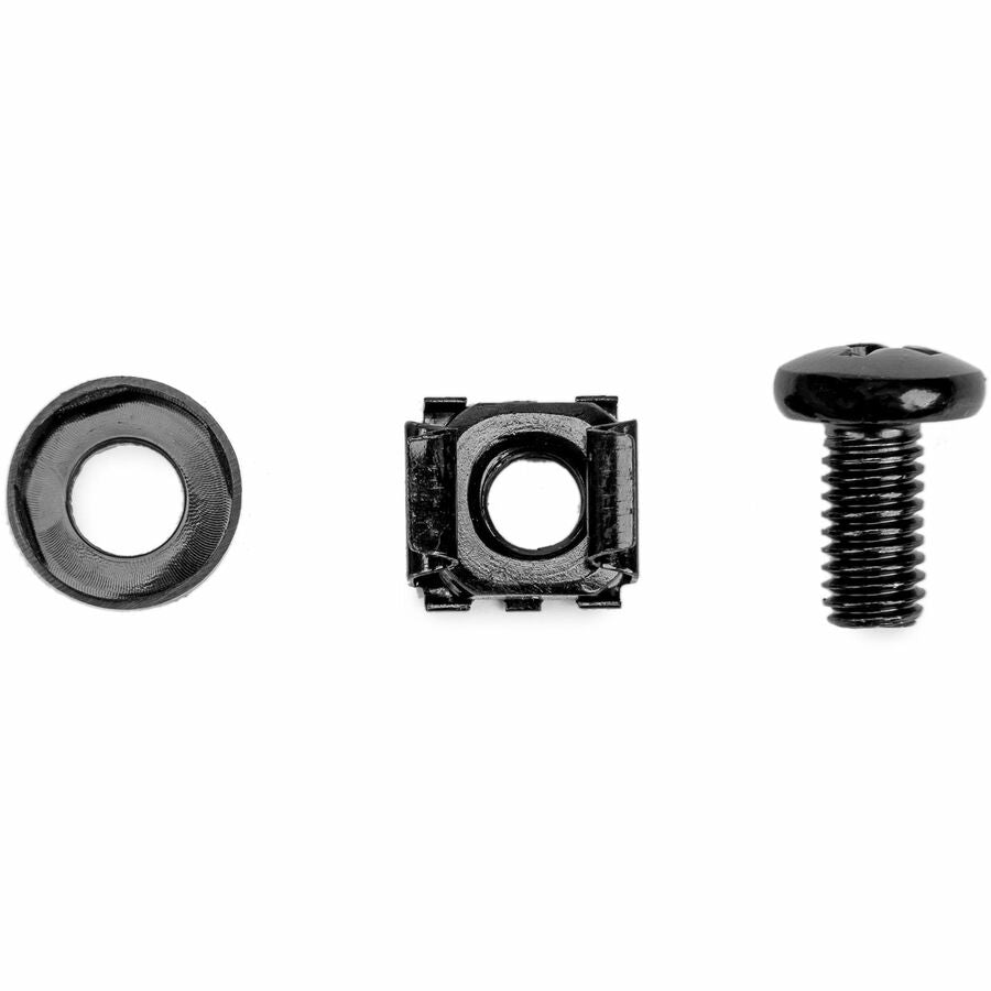 Rack Screws - 20 Pack Black,M6 Nuts - 20 Pack Black