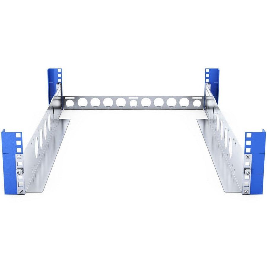 Rack Solutions 2U Wide Equipment Universal Rail 24in Depth with Wire Bar