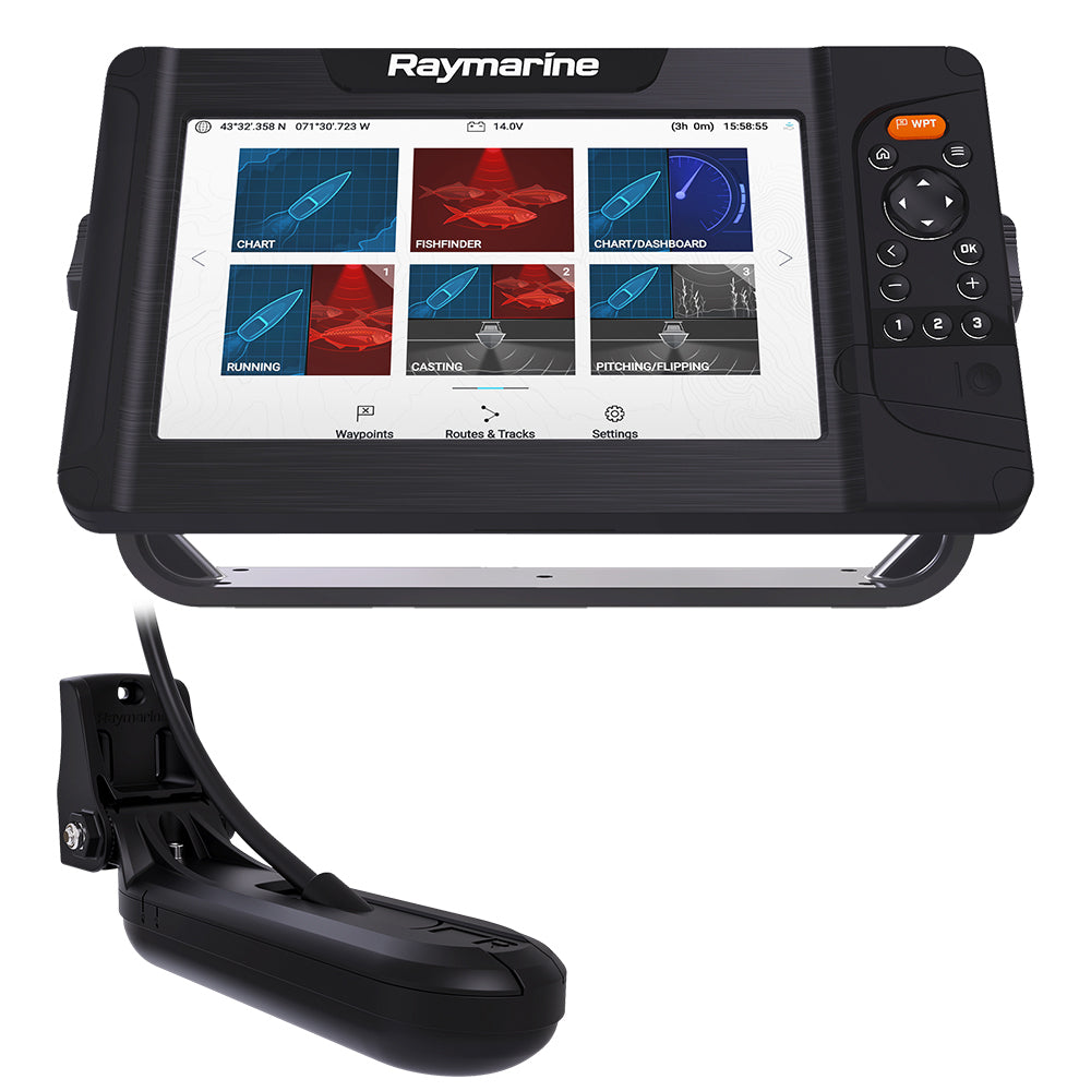 Raymarine Element 9 HV Combo w/HV-100 Transom Mount Transducer & Lighthouse North