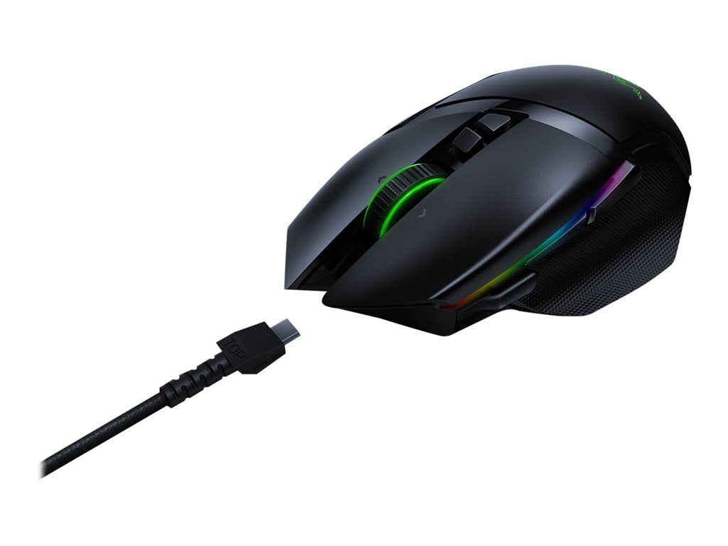 Razer Basilisk Ultimate - Mouse - right-handed - optical - 11 buttons - wireless, wired - USB, 2.4 GHz - black