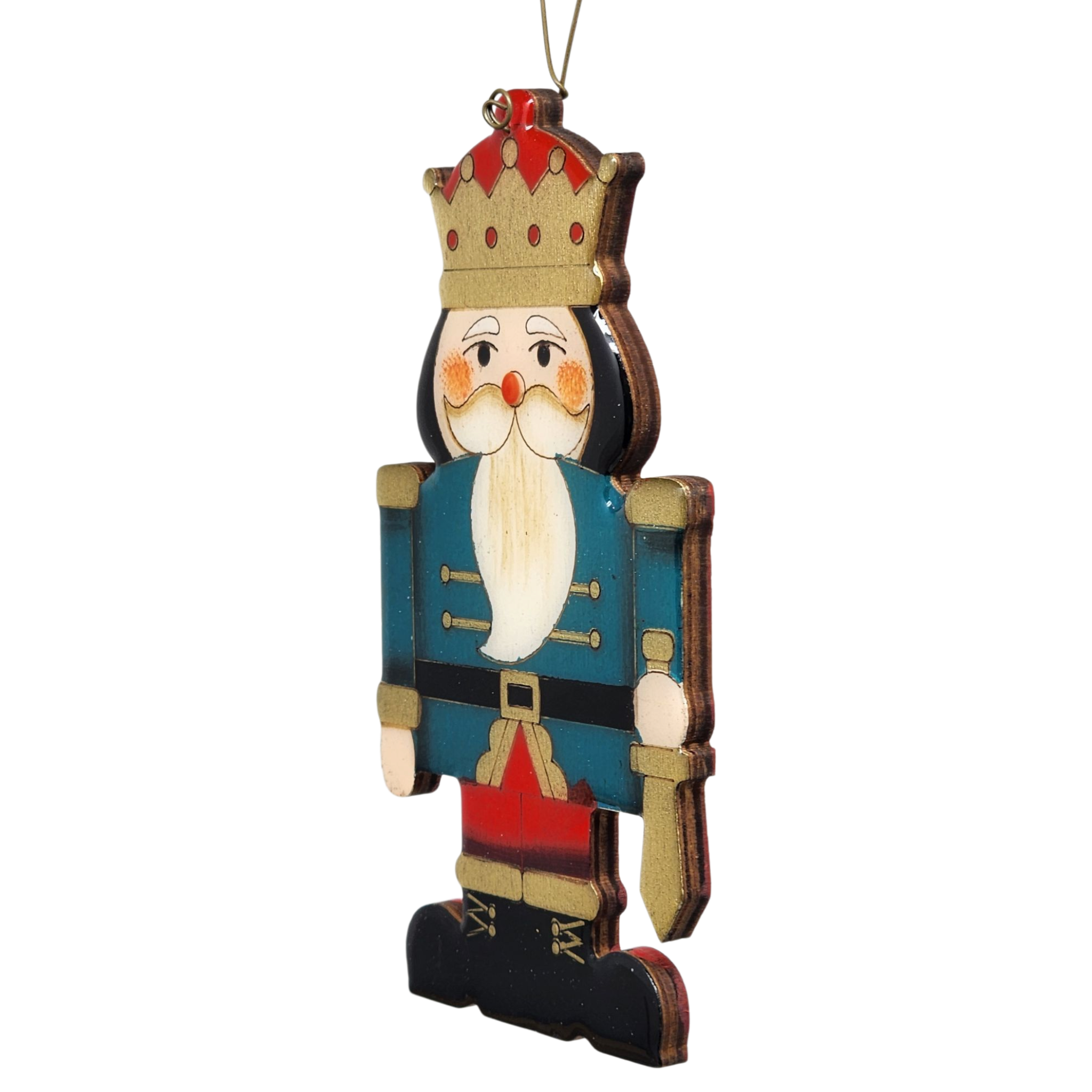 Regal Wooden Nutcracker - Blue
