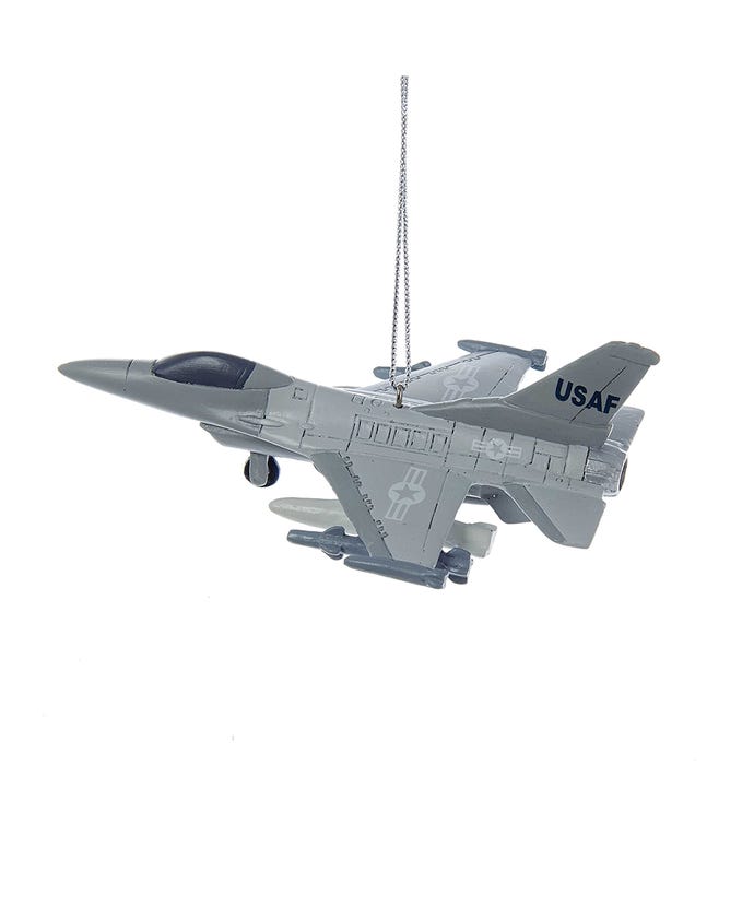 Resin Air Force Jet Ornament