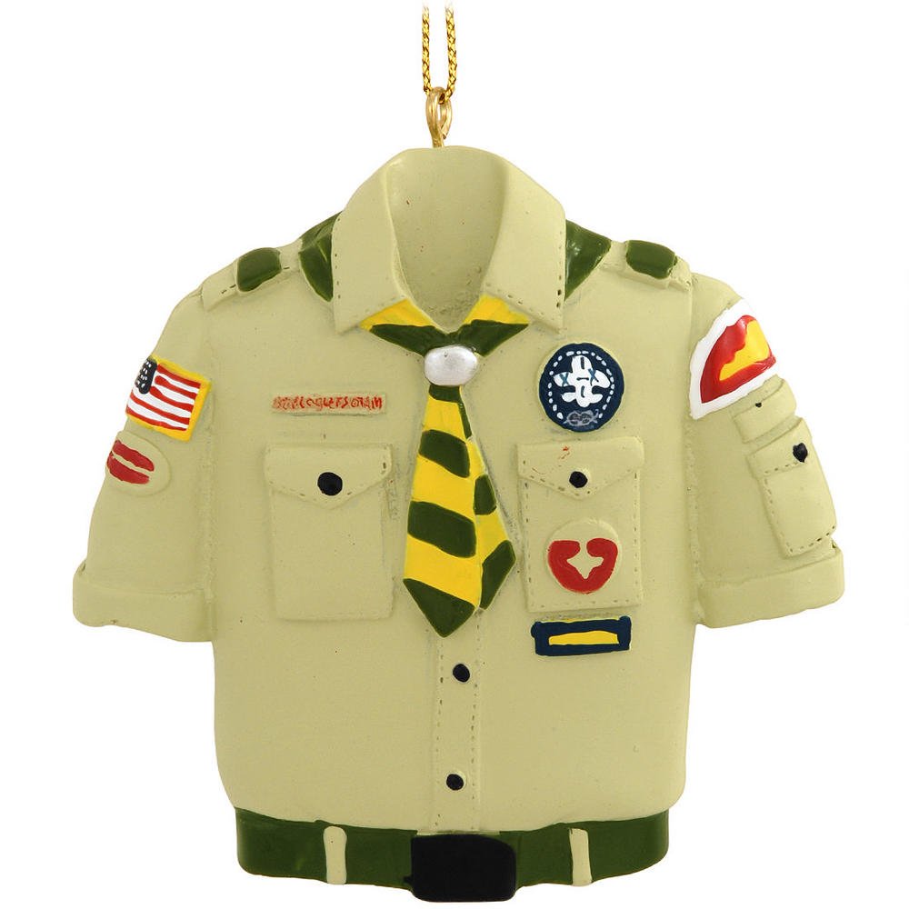 Resin Boy Scout Tan Shirt Ornament - 3.25"