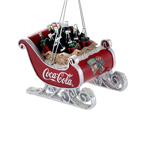 Resin Coca-Cola Sleigh Ornament