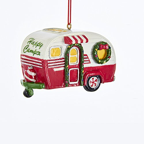 Resin Happy Camper Ornament