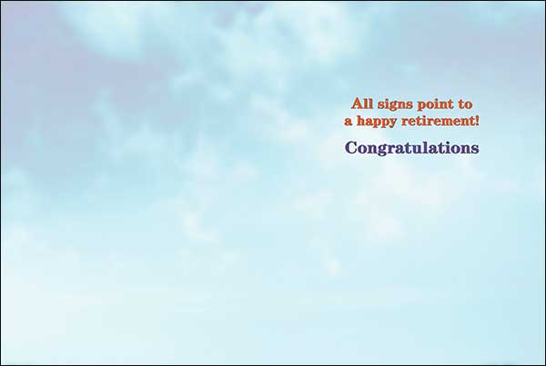 Retirement Card - Direction Signs