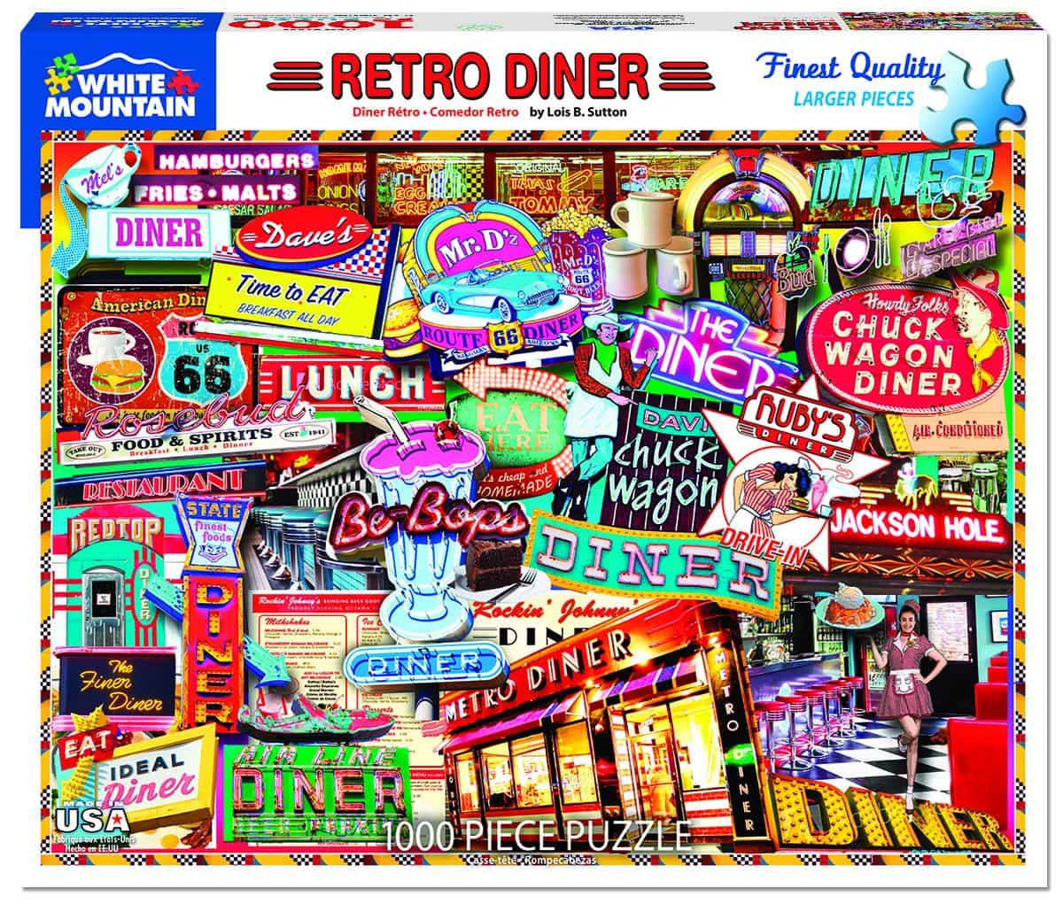Retro Diner - 1000 Piece Jigsaw Puzzle