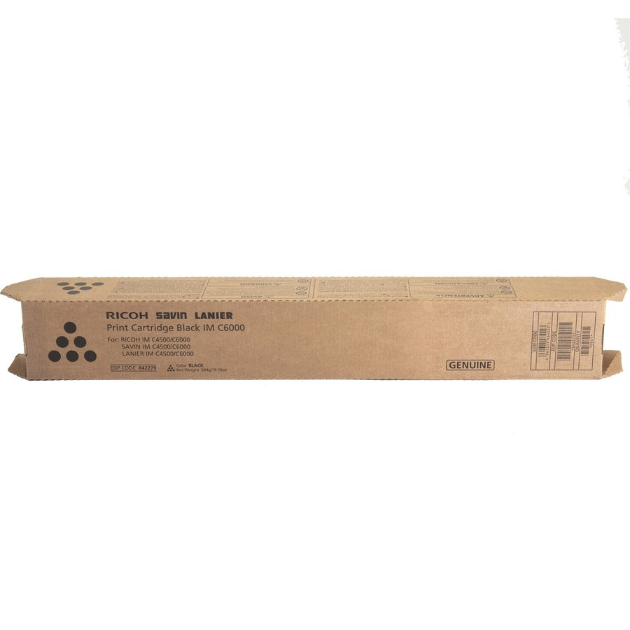 Ricoh Original Laser Toner Cartridge - Black - 1 Each 842279