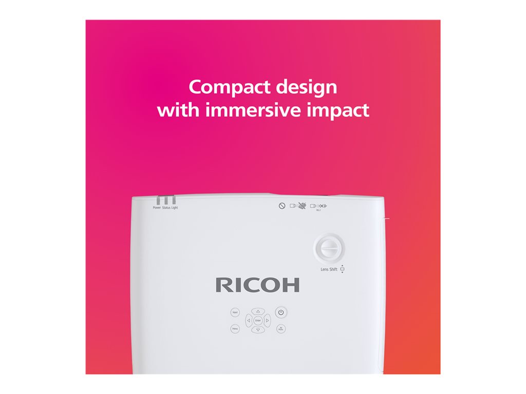 Ricoh PJ WUL5A50 - 3LCD projector - portable - 5200 lumens - WUXGA (1920 x 1200)