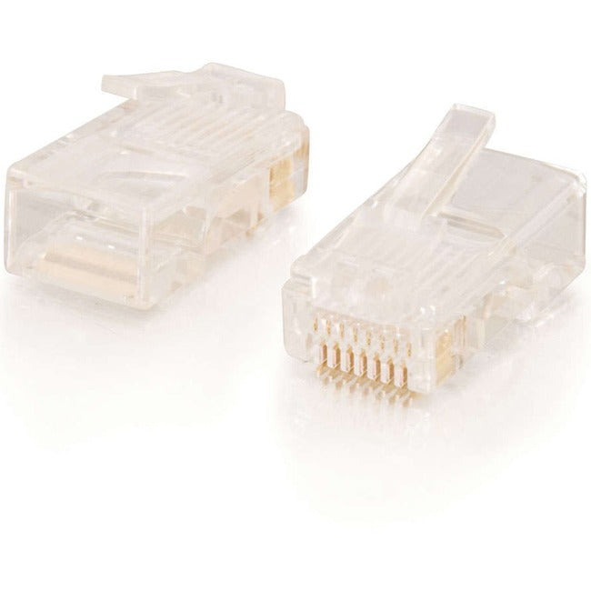 Rj45 Cat5E Modular Plug For Round Stranded Cable Multipack (100 Pack) (Taa Compl