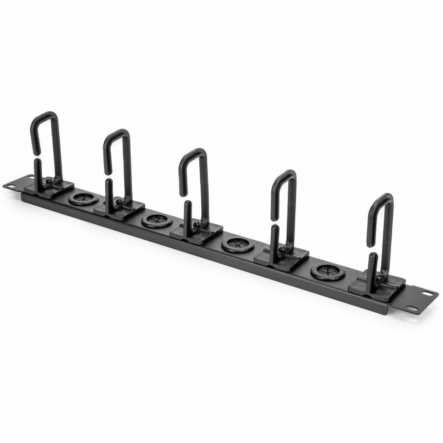 Rocstor 1U Server Rack Cable-Management Panel - Cable Management Panel - Black - 1 - 1U