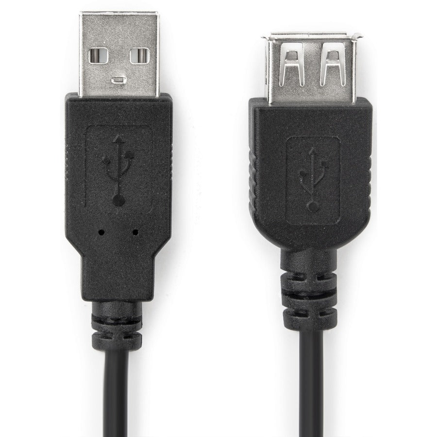 Rocstor Premium 6 ft USB 2.0 Extension Cable A Male to A Female - M/F - USB - 6 ft - 1 Pack - 1 x Type A Male - 1 x Type A Female -Black - USB A MALE TO A FEMALE CABLE Y10C117-B1