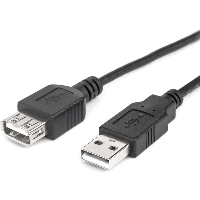 Rocstor Premium 6 ft USB 2.0 Extension Cable A Male to A Female - M/F - USB - 6 ft - 1 Pack - 1 x Type A Male - 1 x Type A Female -Black - USB A MALE TO A FEMALE CABLE Y10C117-B1