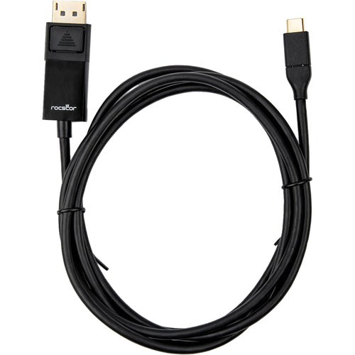 Rocstor Premium 6Ft Usb-C To Displayport Cable M/M- Usb Type-C To Displayport Converter Cable - 6Ft (1.8M) - Supports Up To 4K 60Hz Mac Or Windows Compatible- Displayport/Usb 3.1 Cable For Audio/Video Device, Monitor, Projector, Macbook, Chromebook, Hdtv,