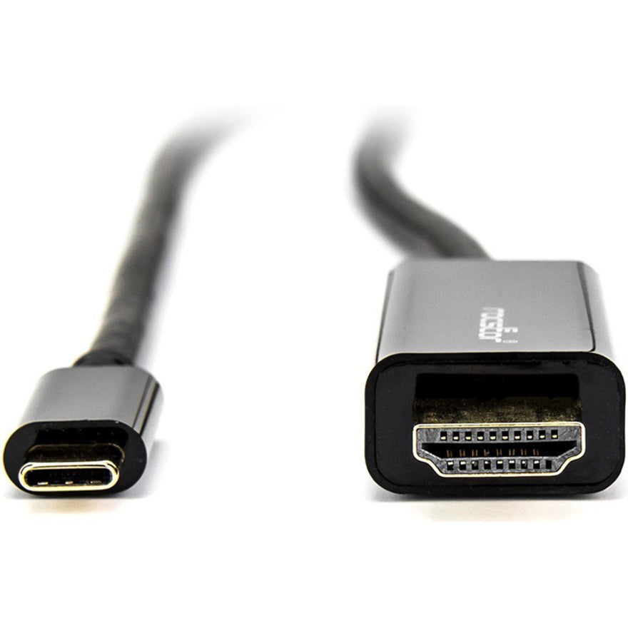 Rocstor Premium 6Ft Usb-C To Hdmi Cable M/M - Usb Type-C To Hdmi Male To Male 6 Ft (2M) - Usb Type C Supports Up To 4K 30Hz - Usb-C To Hdmi Cable For Notebooks, Computers, Projector, Monitor, Workstation, Audio/Video Devices, Chromebook, Macbook Pro, Macb