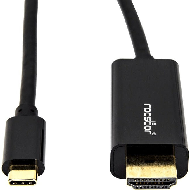 Rocstor Premium 6Ft Usb-C To Hdmi Cable M/M - Usb Type-C To Hdmi Male To Male 6 Ft (2M) - Usb Type C Supports Up To 4K 30Hz - Usb-C To Hdmi Cable For Notebooks, Computers, Projector, Monitor, Workstation, Audio/Video Devices, Chromebook, Macbook Pro, Macb