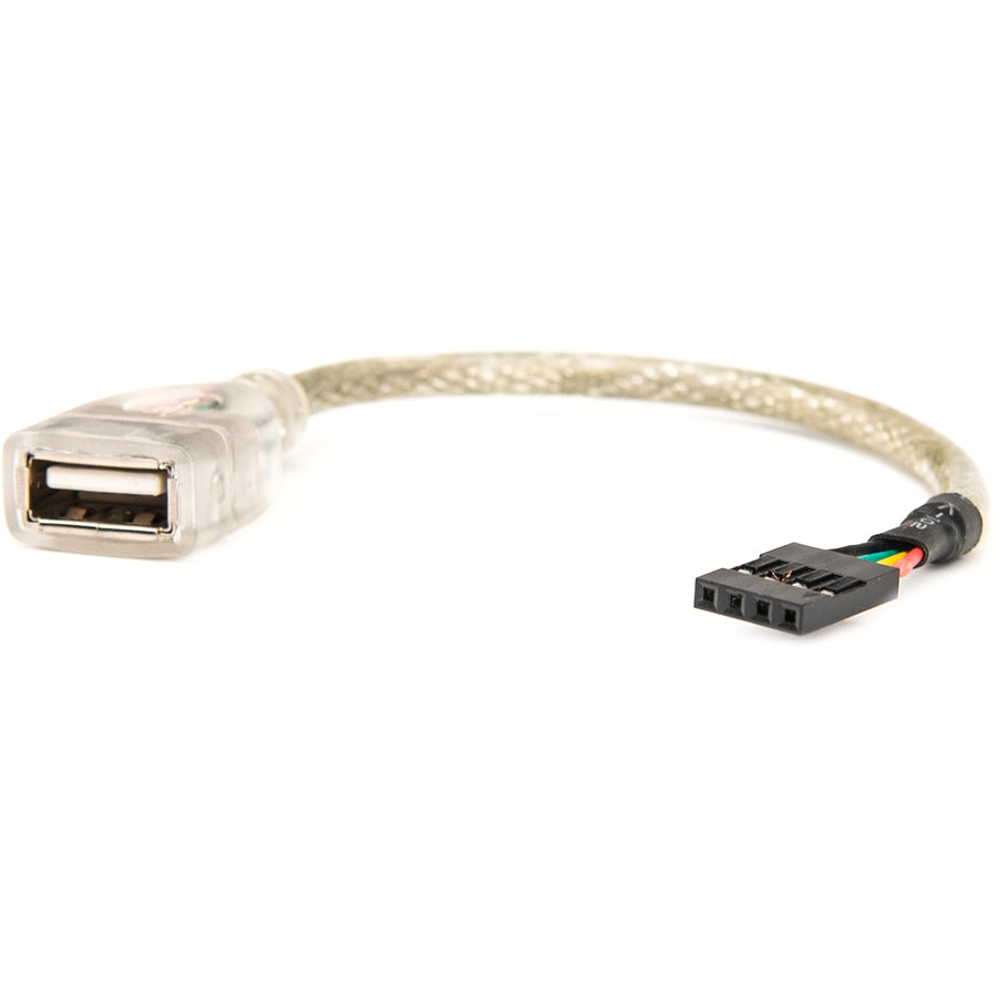 Rocstor Premium 6In Usb 2.0 Cable - Usb A Female To Usb Motherboard 4 Pin Header F/F - Type A Female Usb