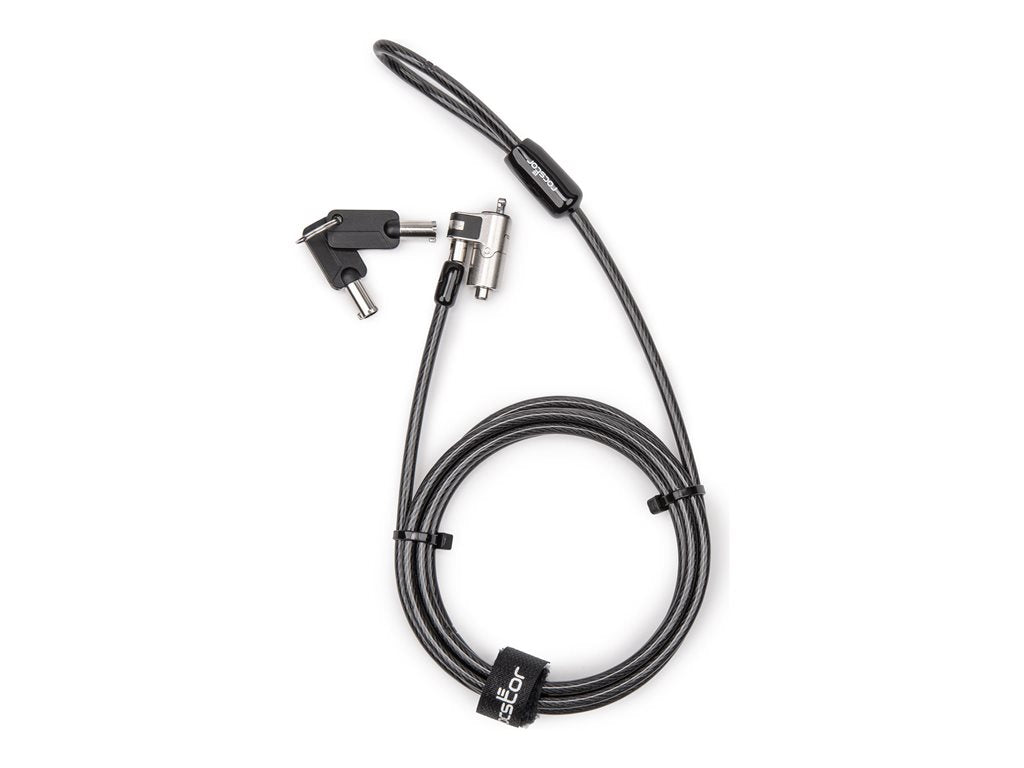 Rocstor Rocbolt W24 - Security cable lock - slim, keyed - 6.6 ft Y1RB031-B1