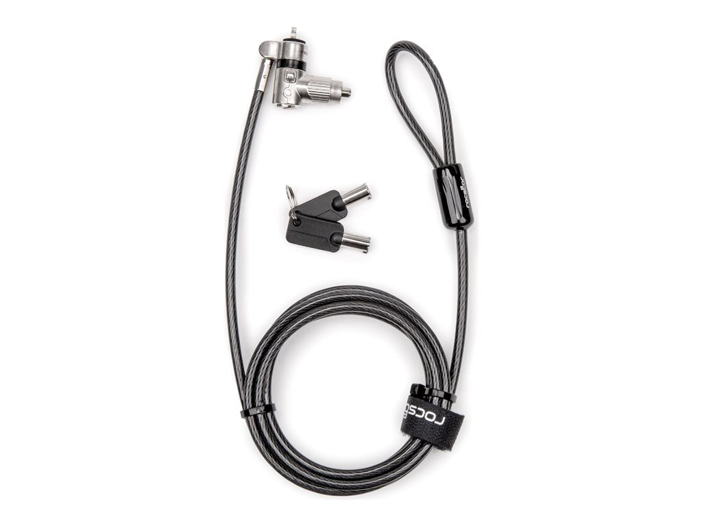 Rocstor - Security cable lock - 3-in-1, universal, switchable, keyed - 6.6 ft Y1RB034-B1