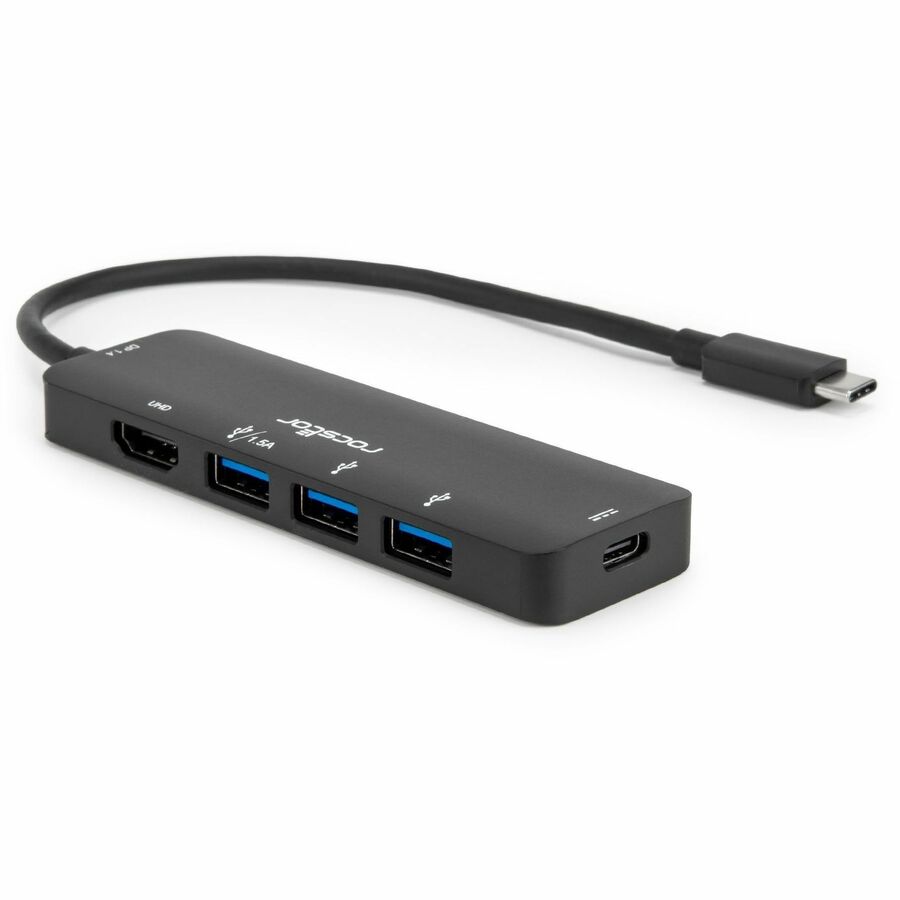 Rocstor Type-C to HDMI/USB-Ax3/Type-C PD Charging with DP1.4 Alt Mode Y10A308-B1
