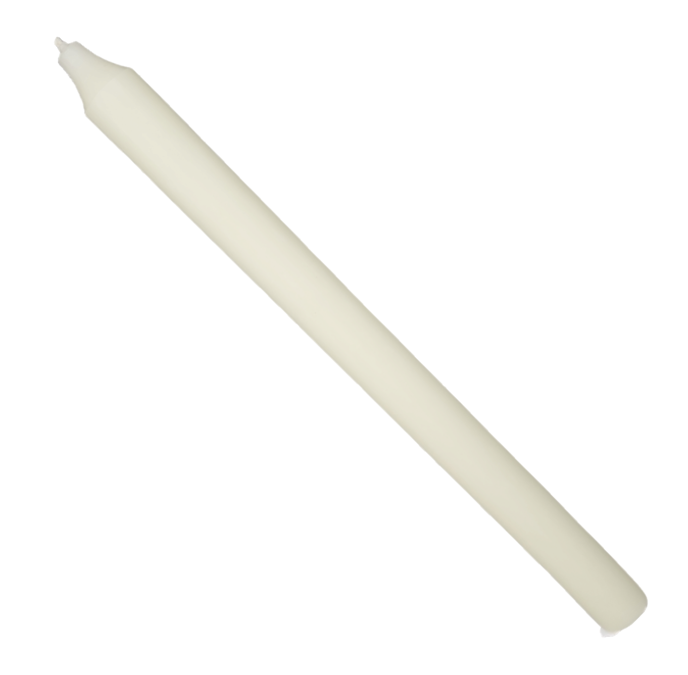 Rustic Taper Dinner Candle - 12 Inch Ivory